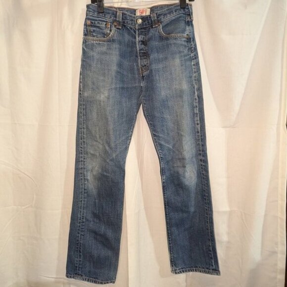 Levi Strauss & Co. 501 Original Fit Button Fly Straight Leg Signature Pant 30x32 - Picture 2 of 7